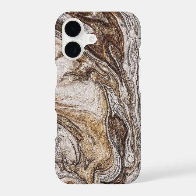 glamour 001 liquid brown colours iPhone case (Back)