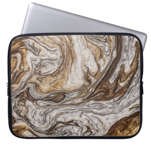 glamour 001 liquid brown colours laptop sleeve