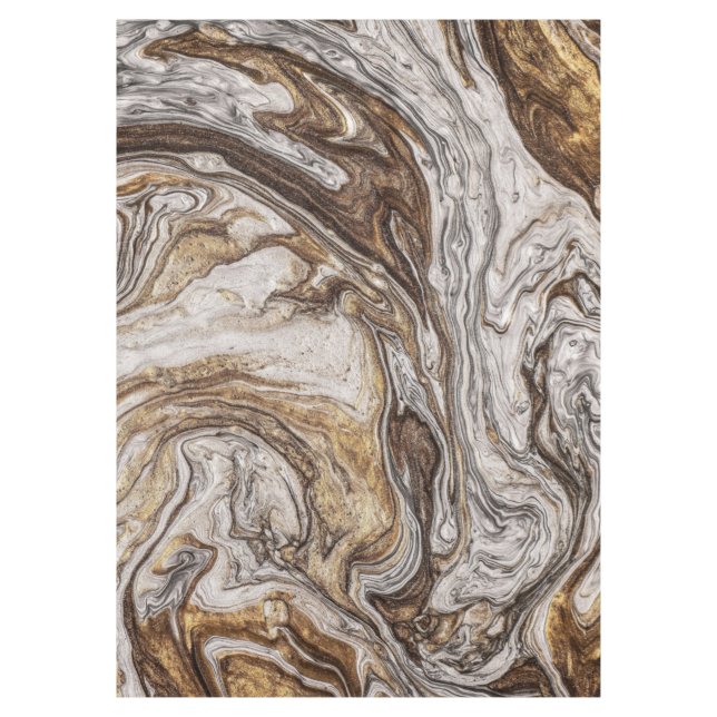 glamour 001 liquid brown colours tablecloth (Front)