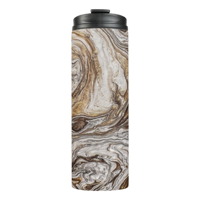 glamour 001 liquid brown colours thermal tumbler (Front)