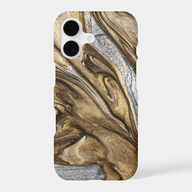 glamour 002 liquid brown colours iPhone case (Back)