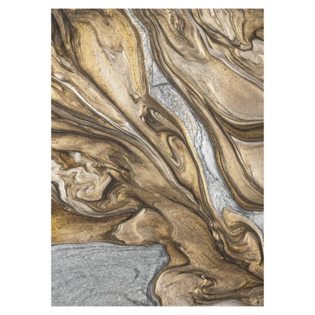 glamour 002 liquid brown colours tablecloth (Front)