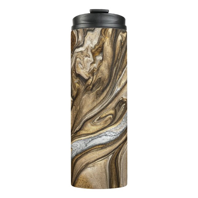 glamour 002 liquid brown colours thermal tumbler (Front)