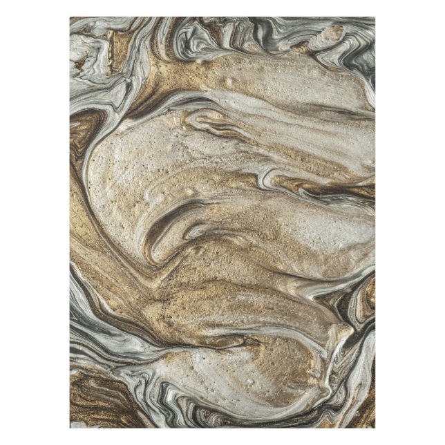 glamour 003 liquid brown colours tablecloth (Front)