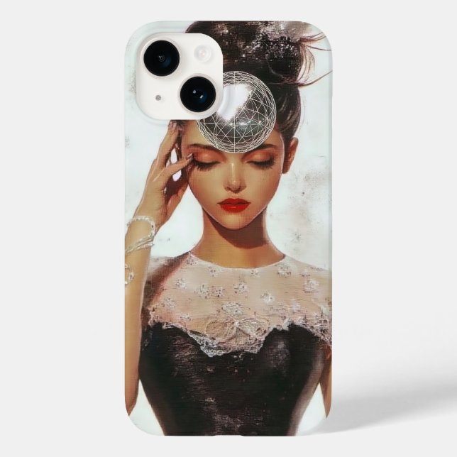 Glamour and Disco Print | Elegant Fashion Art  Case-Mate iPhone Case (Back)