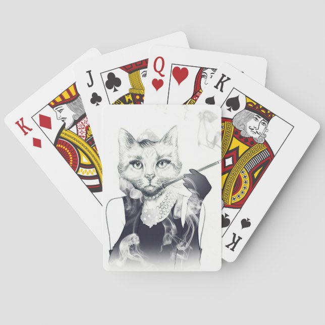 Glamour Cat Playing Cards (Back)