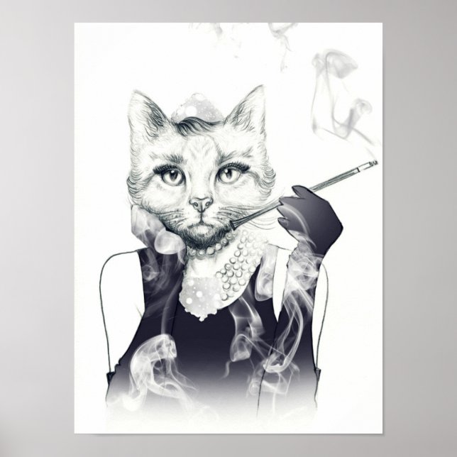 Glamour Cat Poster (Front)