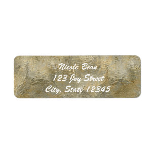 Glamour Chic Gold Faux Foil Invitation