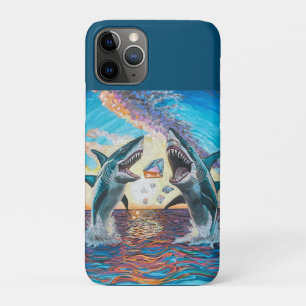 Glamour Chomp-Shark Breaching for Shiny Gems- iPhone 11 Pro Case