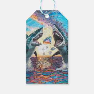 Glamour Chomp-Shark Breaching for Shiny Gems- Gift Tags