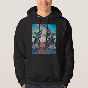 Glamour Chomp-Shark Breaching for Shiny Gems- Hoodie