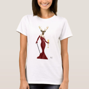 Glamour Deer in Marsala 2 T-Shirt