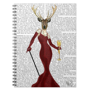 Glamour Deer in Marsala Notebook