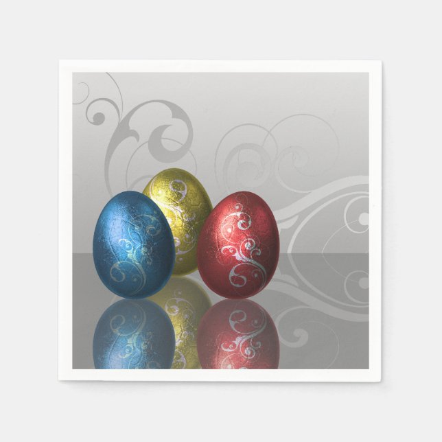 Glamour Easter Eggs - Paper Napkin (Front)