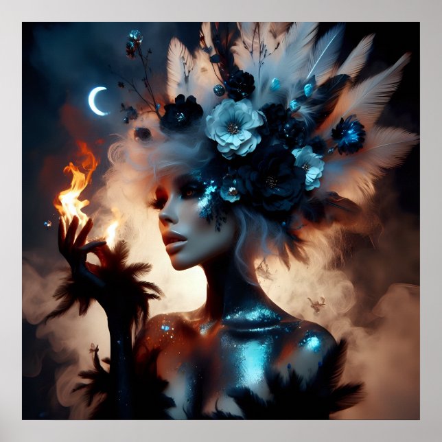 Glamour fashion luxury fantasy fairytale photo poster (Front)