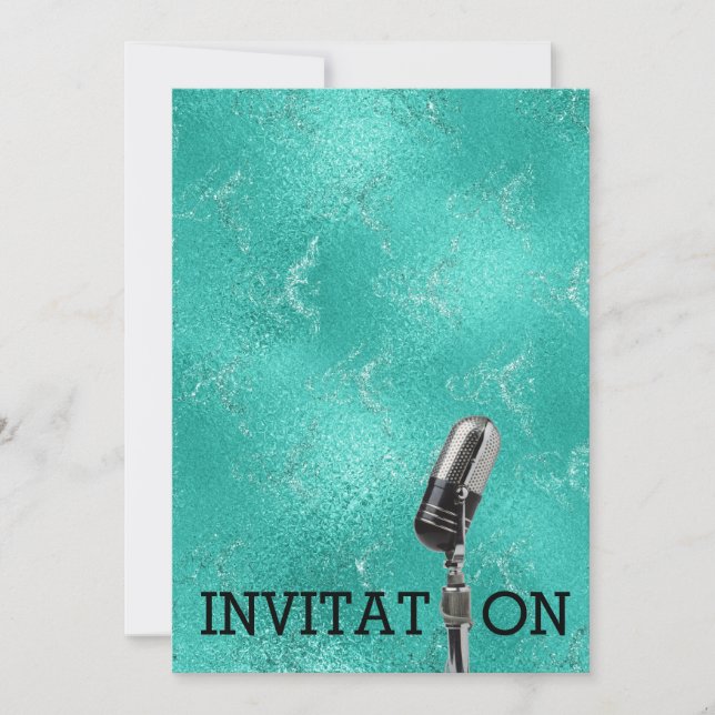Glamour Festival Birthday Personalized Invitation (Front)