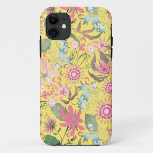 Glamour Floral Yellow iPhone 11 Case