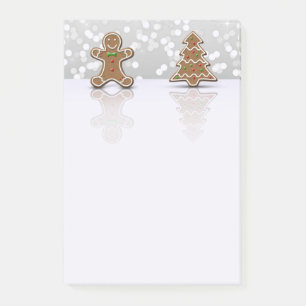 Glamour Gingerbread Man and Tree - Post-it® Notes
