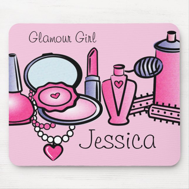 Glamour Girl Birthday Mouse Mat (Front)