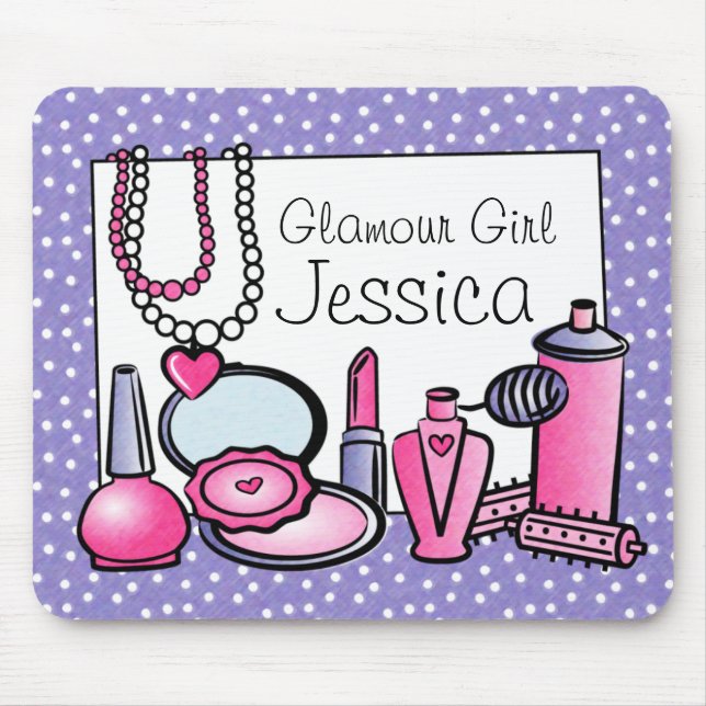 Glamour Girl Birthday (pd) Mouse Mat (Front)