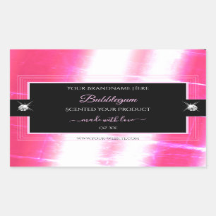 Glamour Girly Pink Black Brilliants Product Label