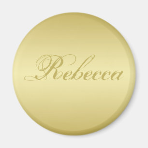 Glamour gold background Personalised Template Name Magnet