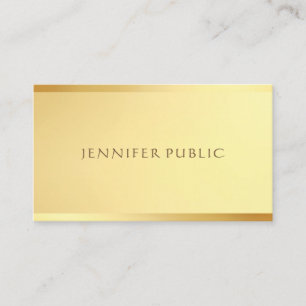 Glamour Gold Template Modern Professional Design Business Card