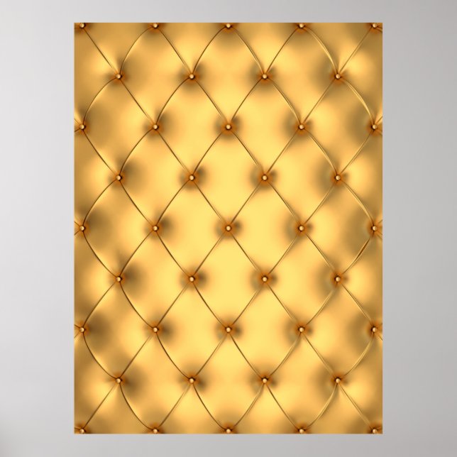 Glamour golden  interior decorating background poster (Front)