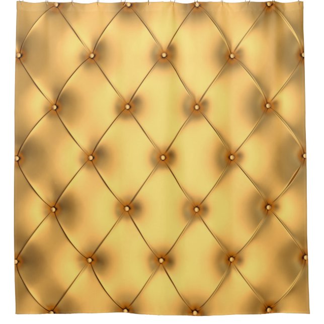 Glamour golden  interior decorating background shower curtain (Front)