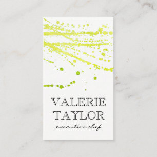 Glamour Green Artistic Expressive Business Card