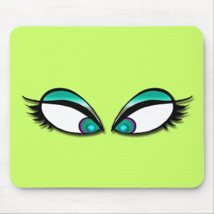Glamour Green Eyes Mousepad