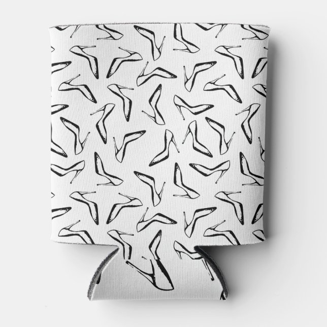Glamour High Heels Hand Drawn Can Cooler (Front)