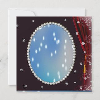 Glamour Pearl Christmas Personalised Card