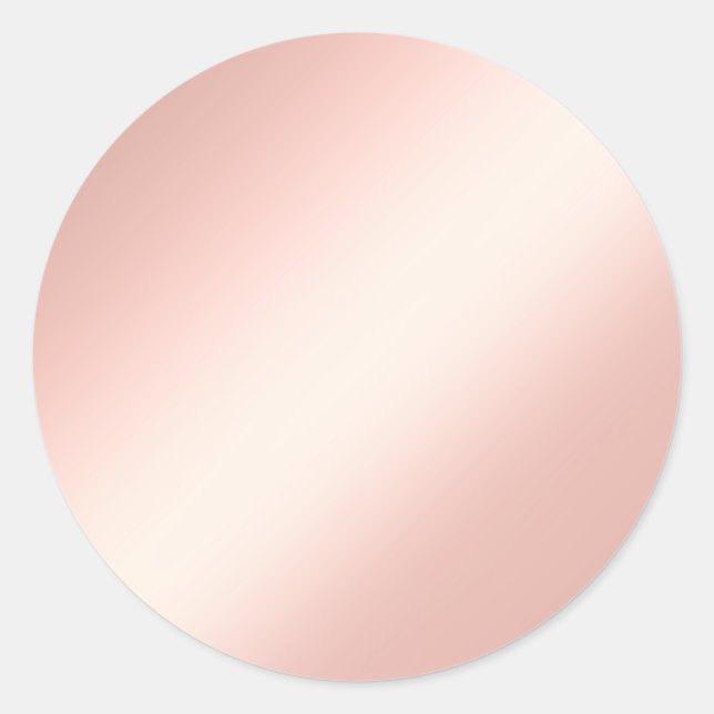 Glamour Pink Rose Gold Blank Elegant Chic Stickers (Front)