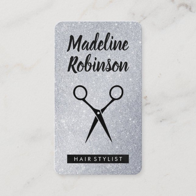 Glamour Salon Shears Appointment Card (Front)