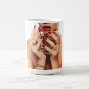 Glamour Sip: High-Fashion Aesthetic Ceramic Mug