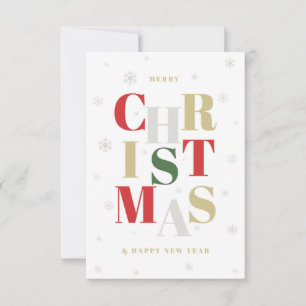 Glamour-styled Christmas greeting Card
