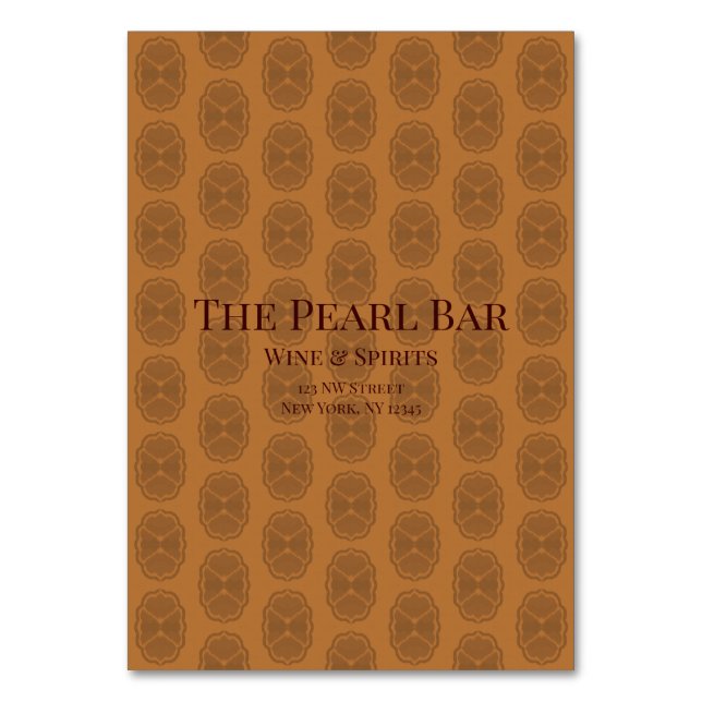 Glamour Table Number (Front)