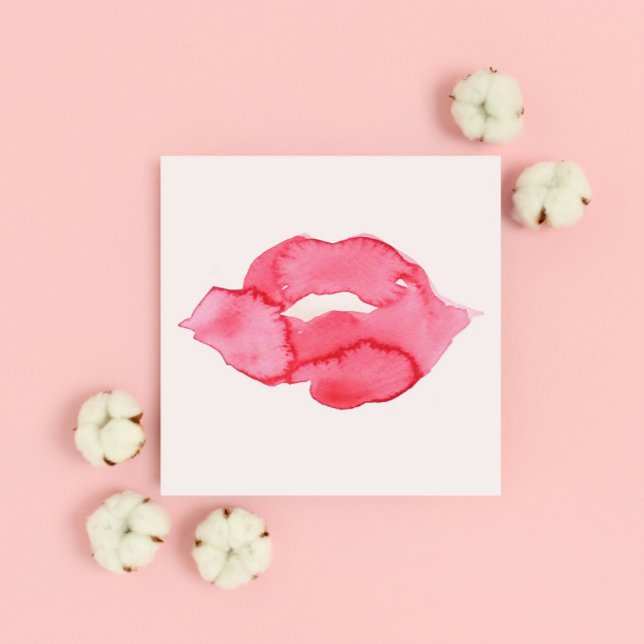 Glamour Watercolor Blush Pink Lip Fashion Painting Poster (Creator Uploaded)