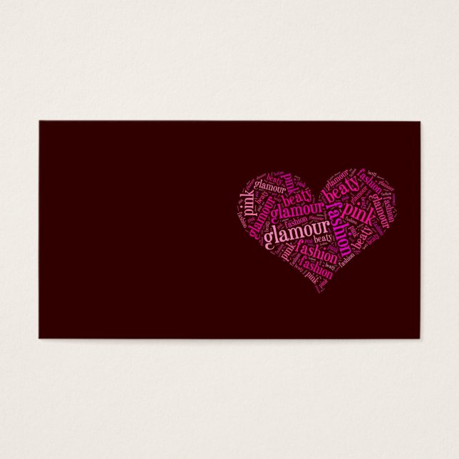 Glamour word cloud (Front)