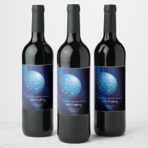 Glamourous 50th Birthday Blue Party Disco Ball