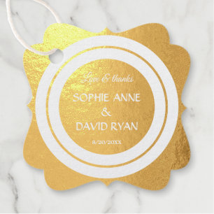 Glamourous Art Deco Great Gatsby Favour Tags