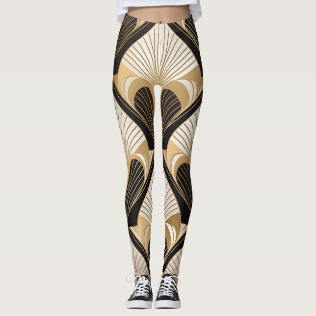 Glamourous Art Deco Leggings (Front)