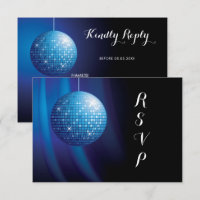 Glamourous Birthday Blue Party Disco Ball