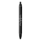 Glamourous black and white name monogram pens