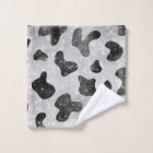 Glamourous Black Sparkly Glitter Sequins Cow Print