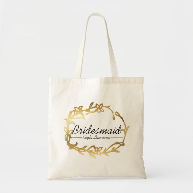 Glamourous Bridesmaid | Gold | Wedding bag (Front)