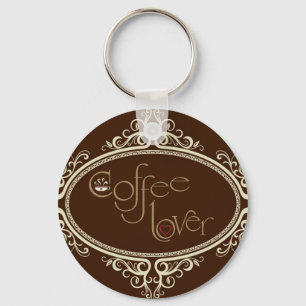 glamourous Coffee Lover Key Ring