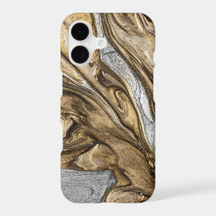 Glamourous Earthy Marble Swirl Pattern