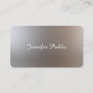 Glamourous Elegant Handwritten Script Modern Business Card